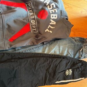 Place Gray and Red Graphic Hoodie and pants bundle